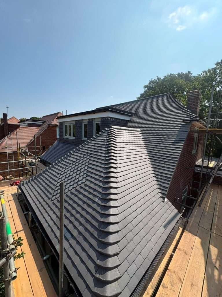 A professional roofer